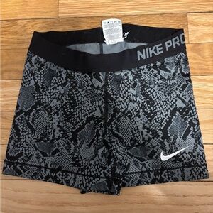 Nike Pro Black and Gray Shorts